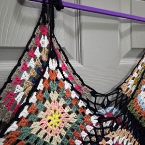 Colorful Crochet Halter Top